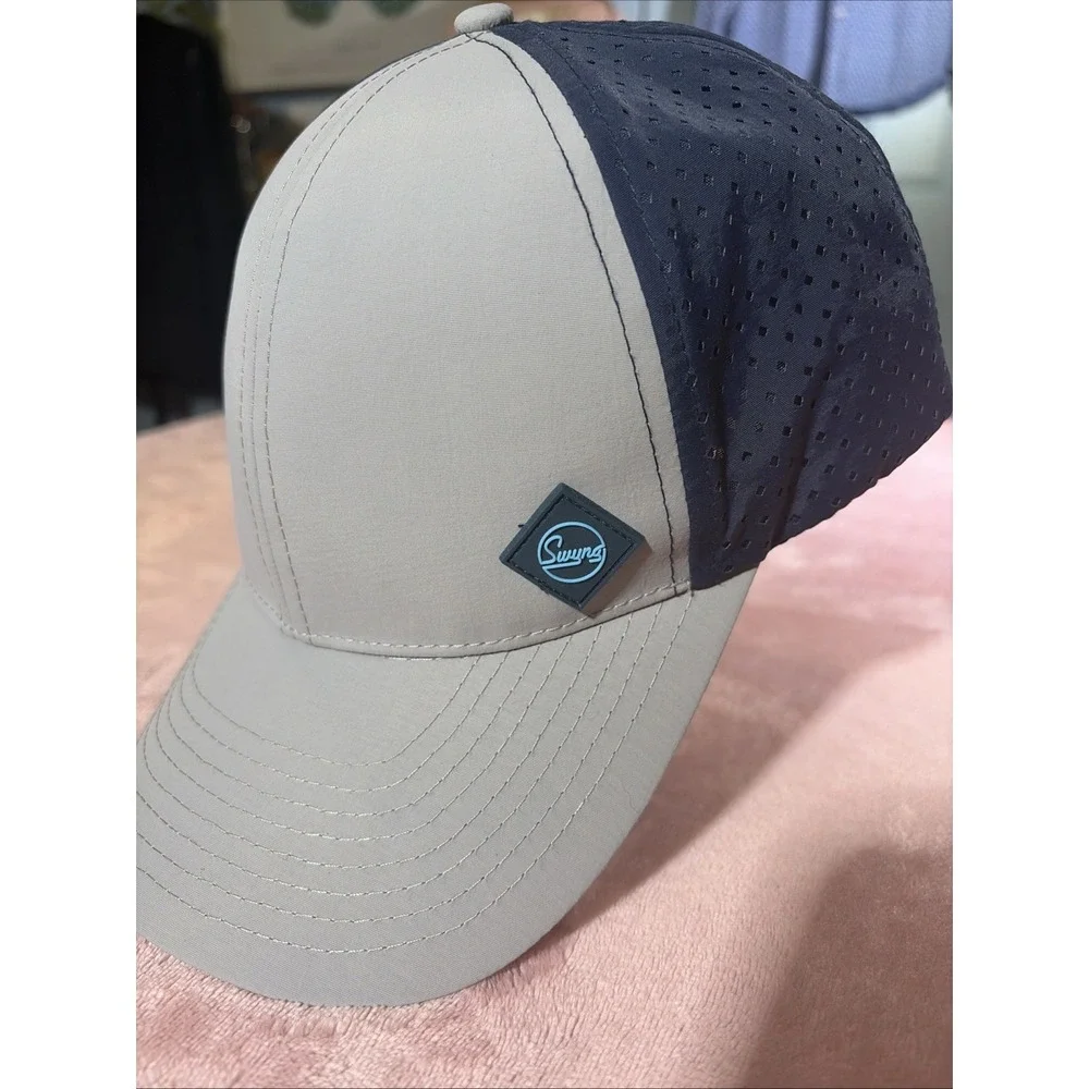 SWYNG Performance Golf Hat Adjustable RARE Blue Grey Unisex Nice